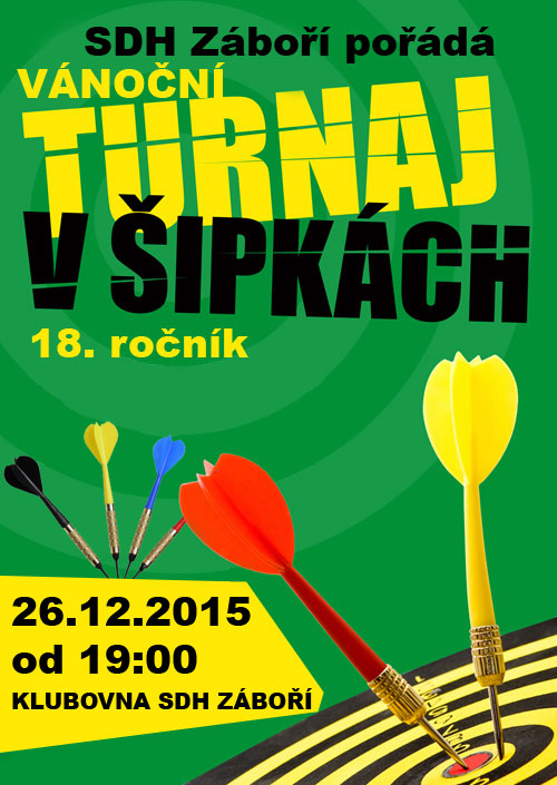 Vánoční turnaj v šipkách 2015
