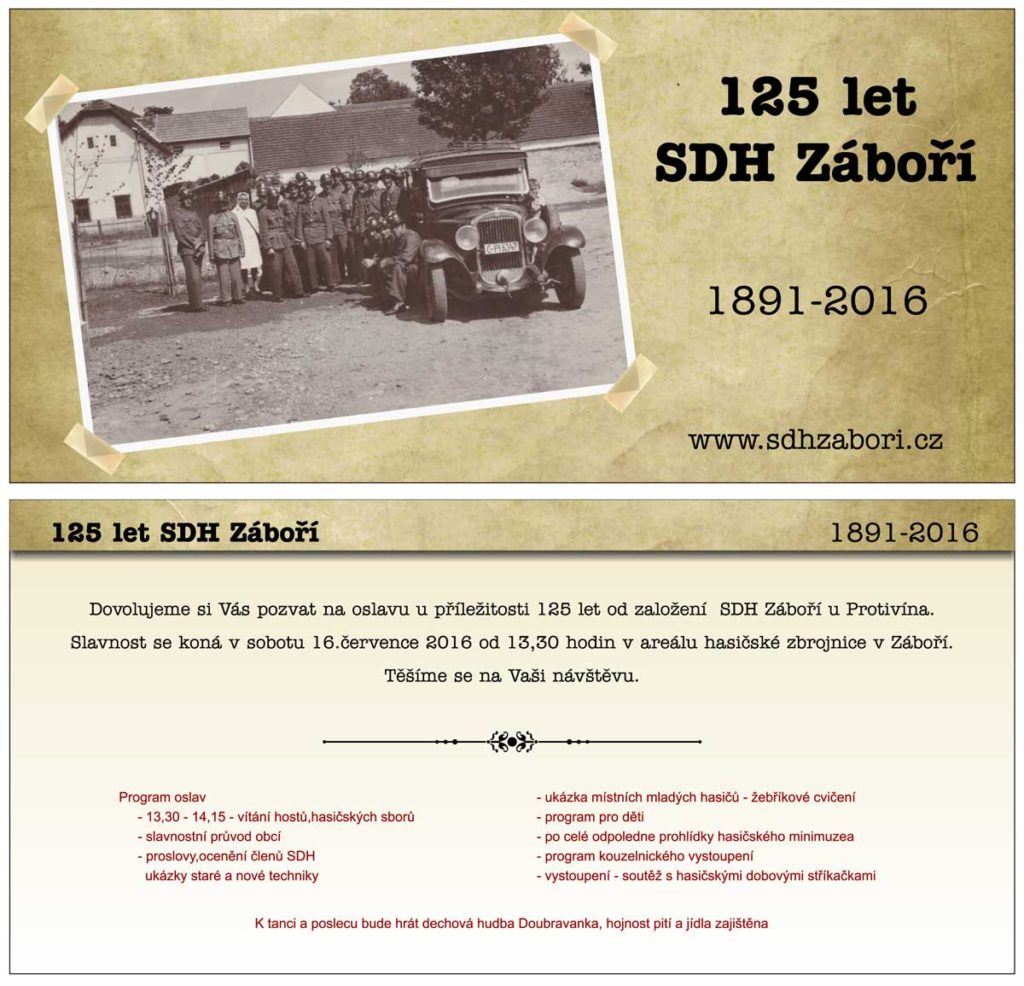 125 let SDH Záboří