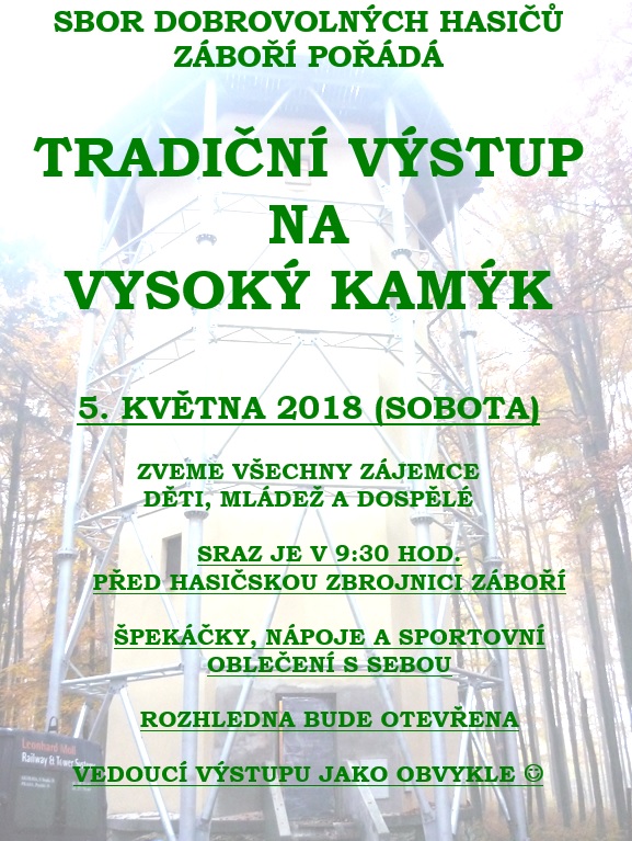 TRADIČNÍ VÝSTUP NA VYSOKÝ KAMÝK 2018