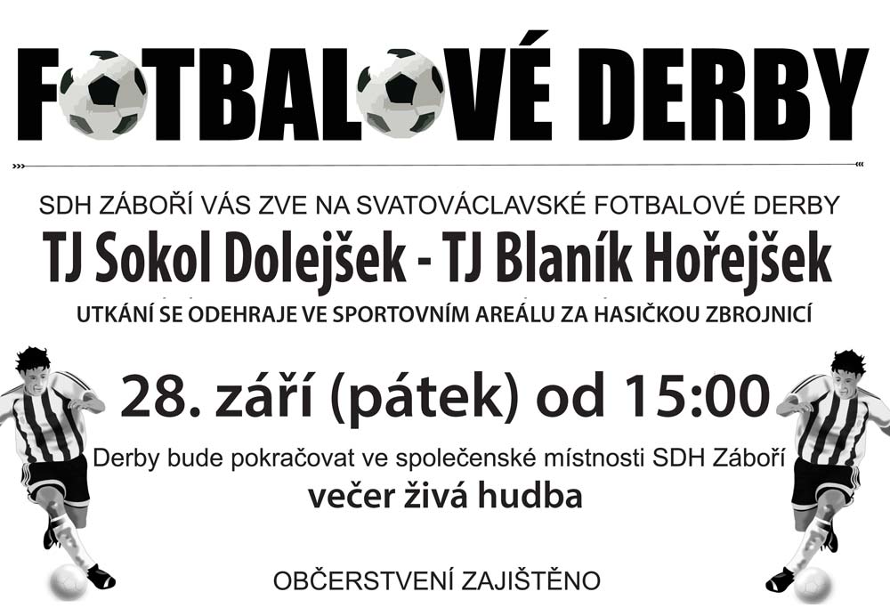 TRADIČNÍ SVATOVÁCLAVSKÉ FOTBALOVÉ DERBY 2018