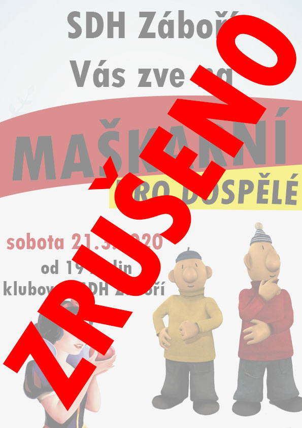 Maškarní pro dospělé 2020