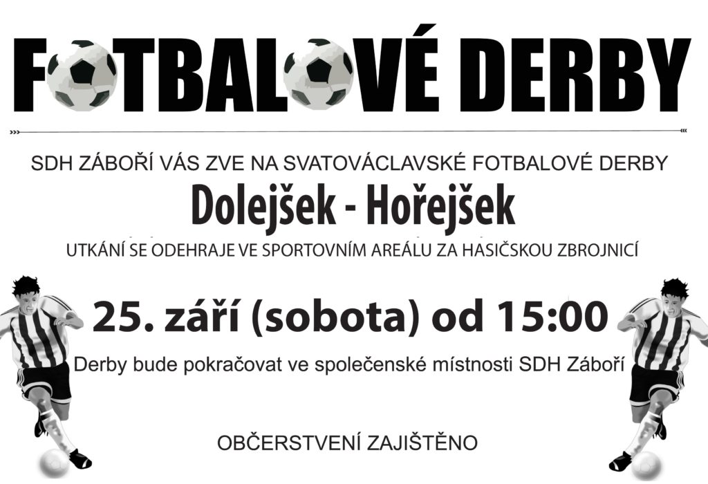 TRADIČNÍ SVATOVÁCLAVSKÉ FOTBALOVÉ DERBY 2021