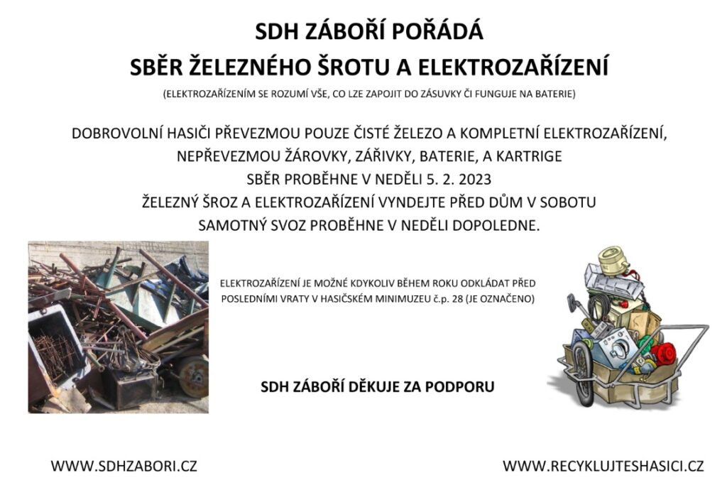 Sběr železného šrotu 2023
