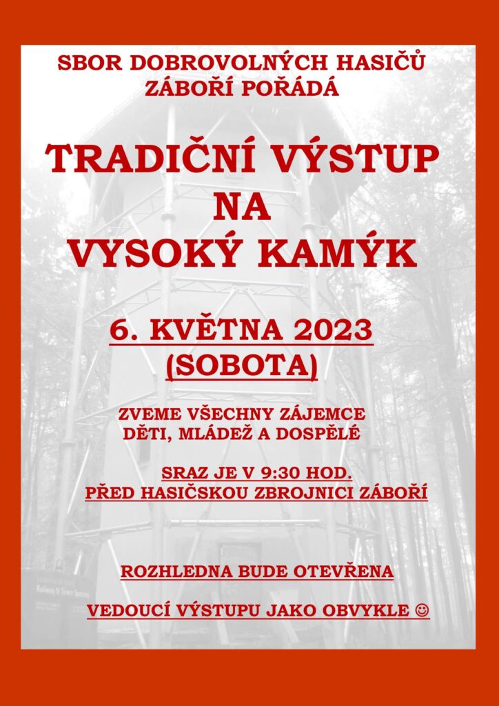 TRADIČNÍ VÝSTUP NA VYSOKÝ KAMÝK 2023