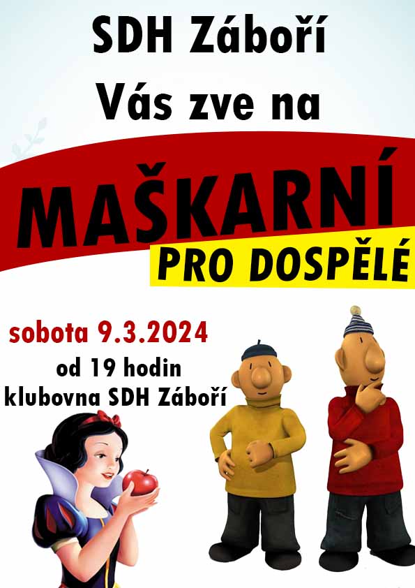 Maškarní pro dospělé 2024