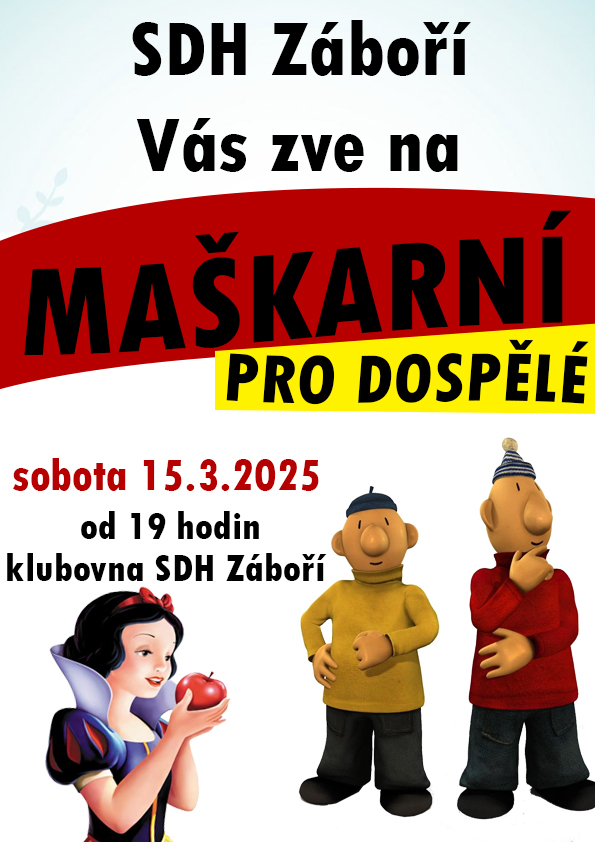 Maškarní pro dospělé 2025