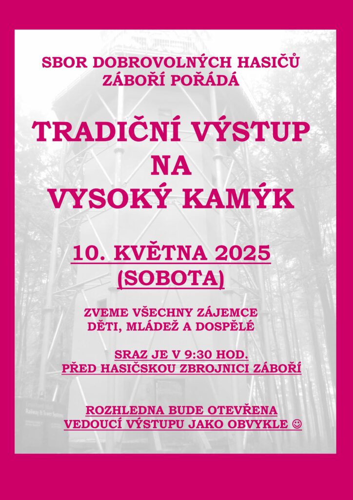 TRADIČNÍ VÝSTUP NA VYSOKÝ KAMÝK 2025