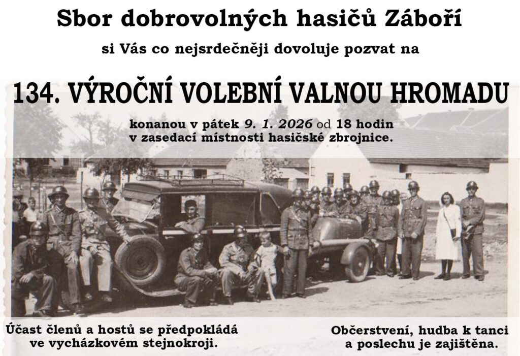 134. VÝROČNÍ VOLEBNÍ VALNÁ HROMADA